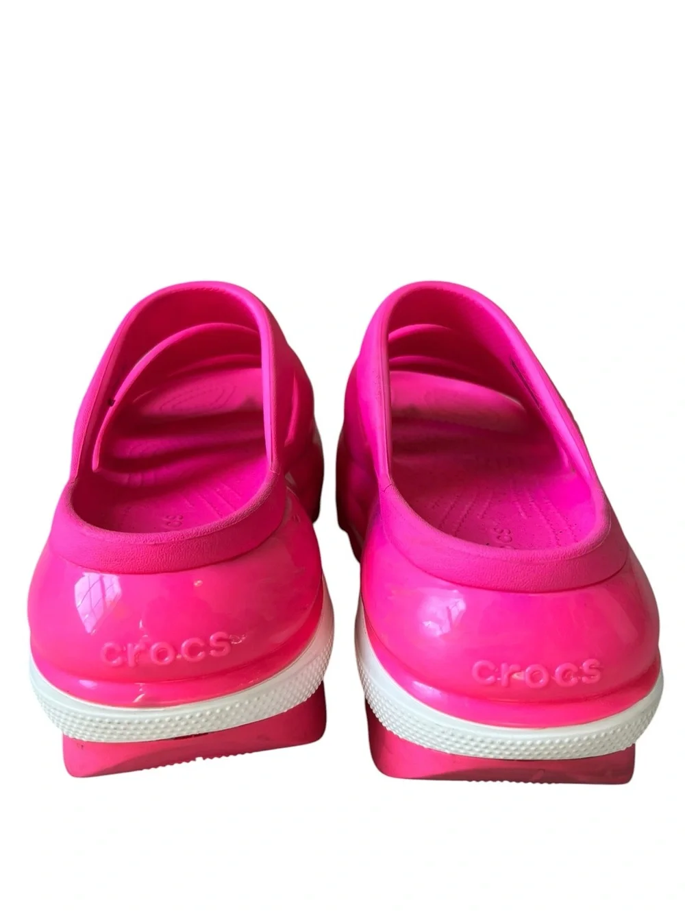 Crocs Mega Crush Triple Strap Platform Sandals Hot Pink Crush Women’s 10
